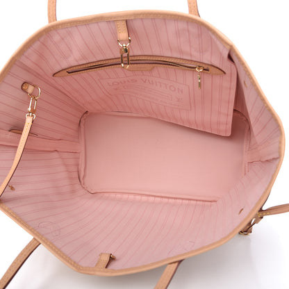 Louis Vuitton Damier Azur Neo Neverfull MM Rose Ballerine 5 of 11