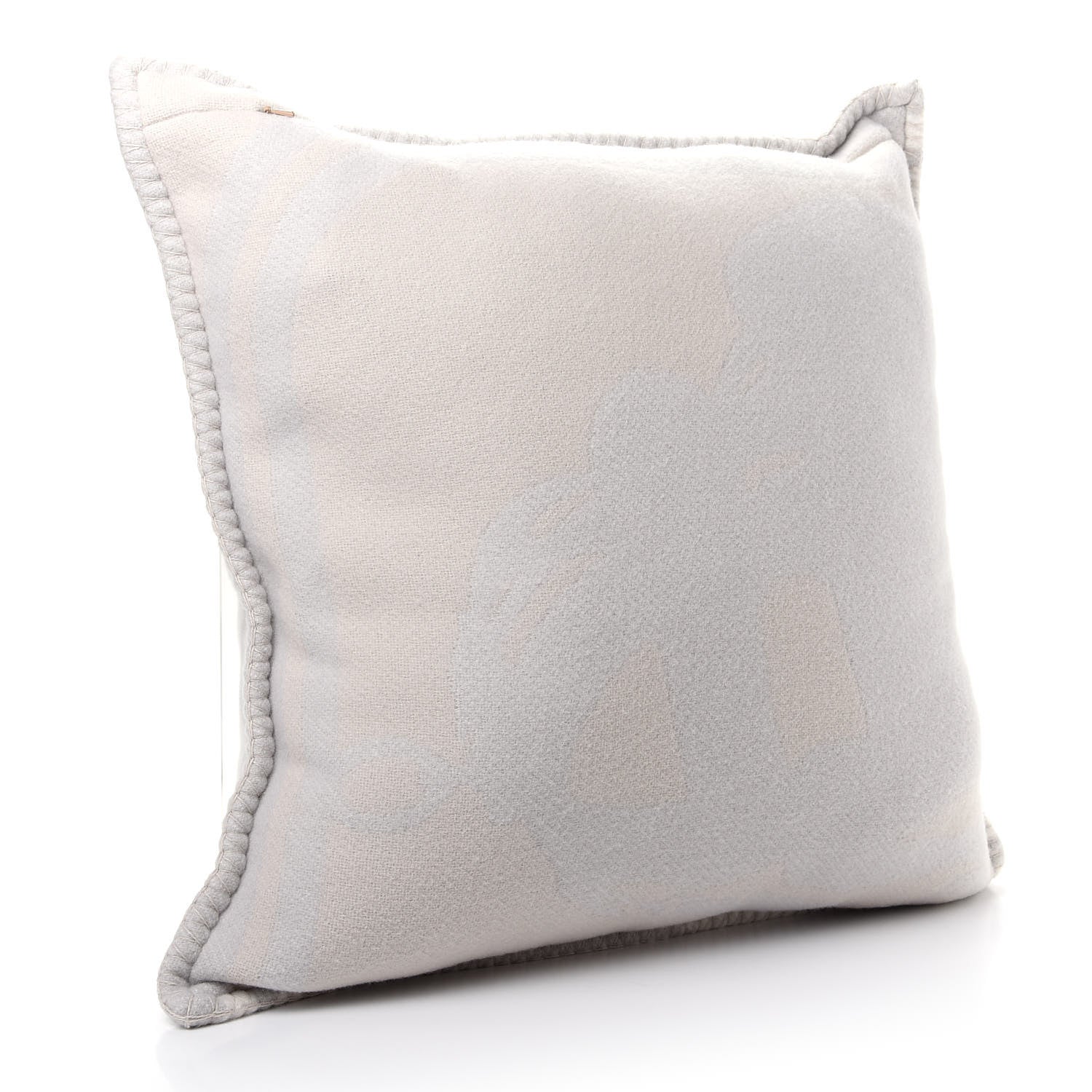 Hermes Merino Wool Cashmere Brides De Gala Pillow Gris Perle 2 of 3
