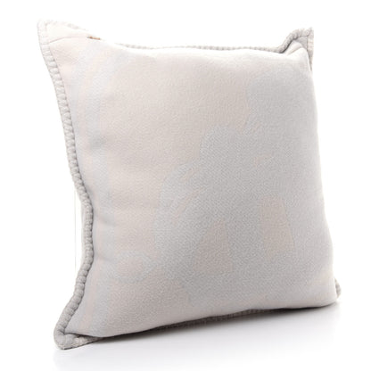 Hermes Merino Wool Cashmere Brides De Gala Pillow Gris Perle 2 of 3