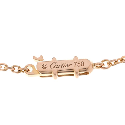 Cartier 18K Pink Gold Diamond Hearts And Symbols Pendant Necklace 4 of 4