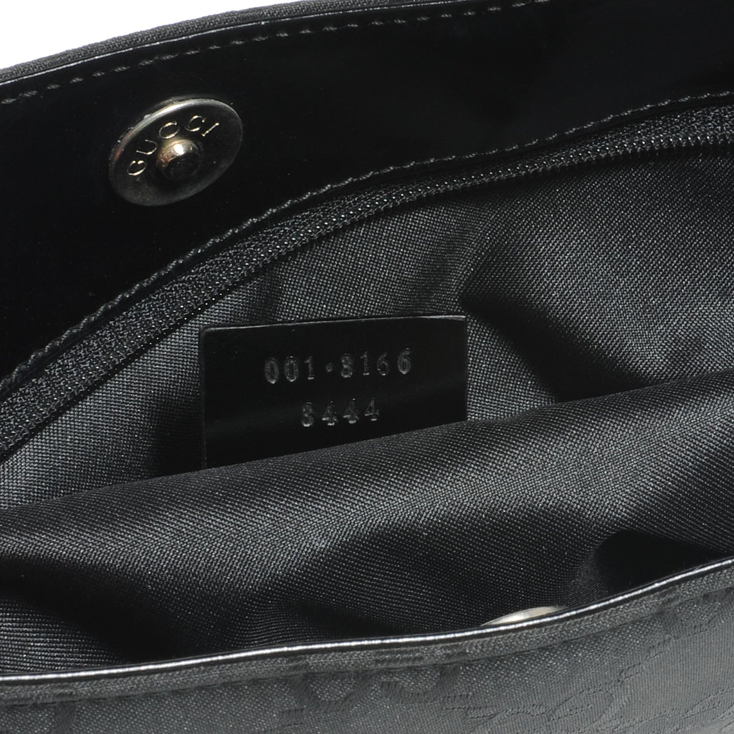 Nylon Monogram Shoulder Bag Black