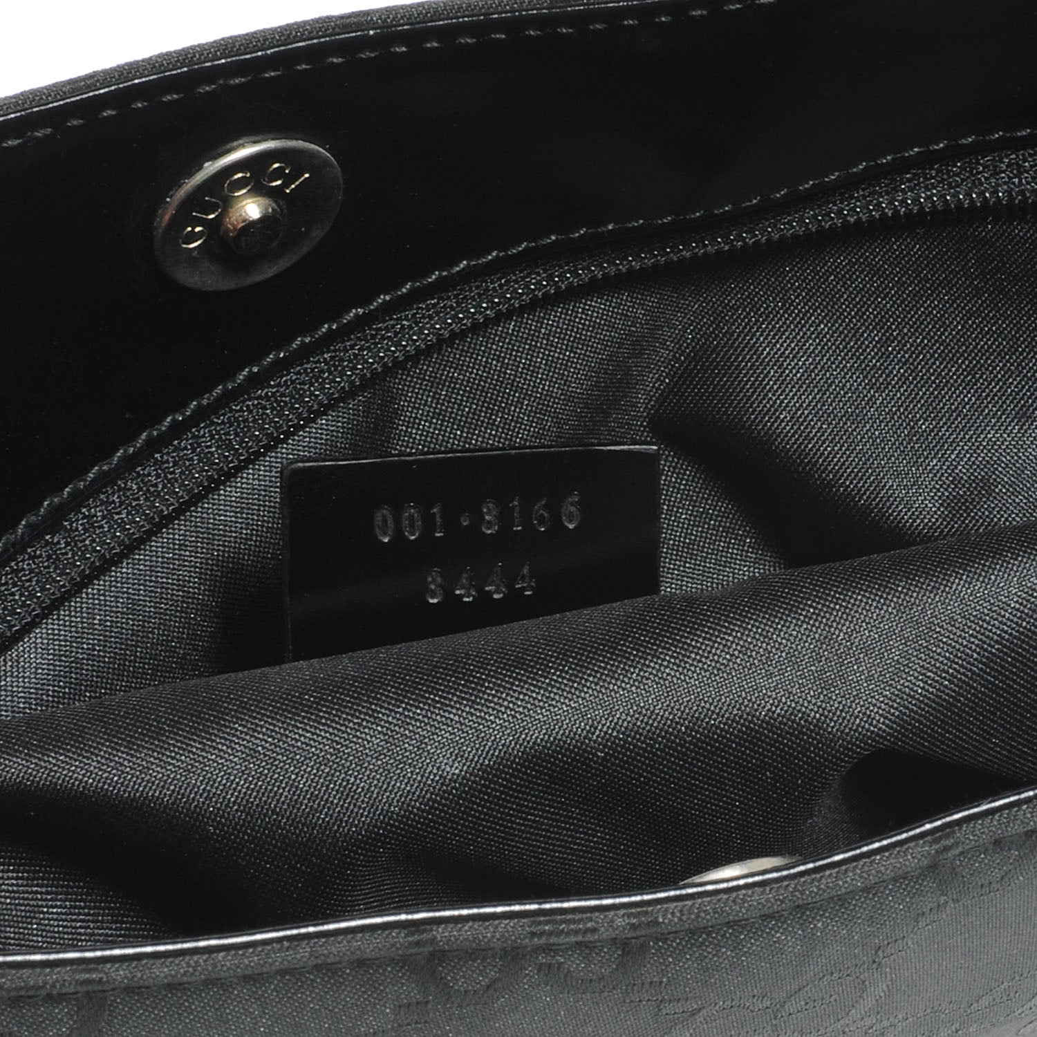 Gucci Nylon Monogram Shoulder Bag Black 7 of 7