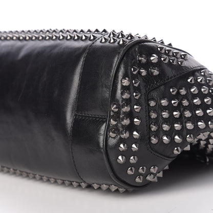 Burberry Prorsum Calfskin Studded Shoulder Bag Black 13 of 13