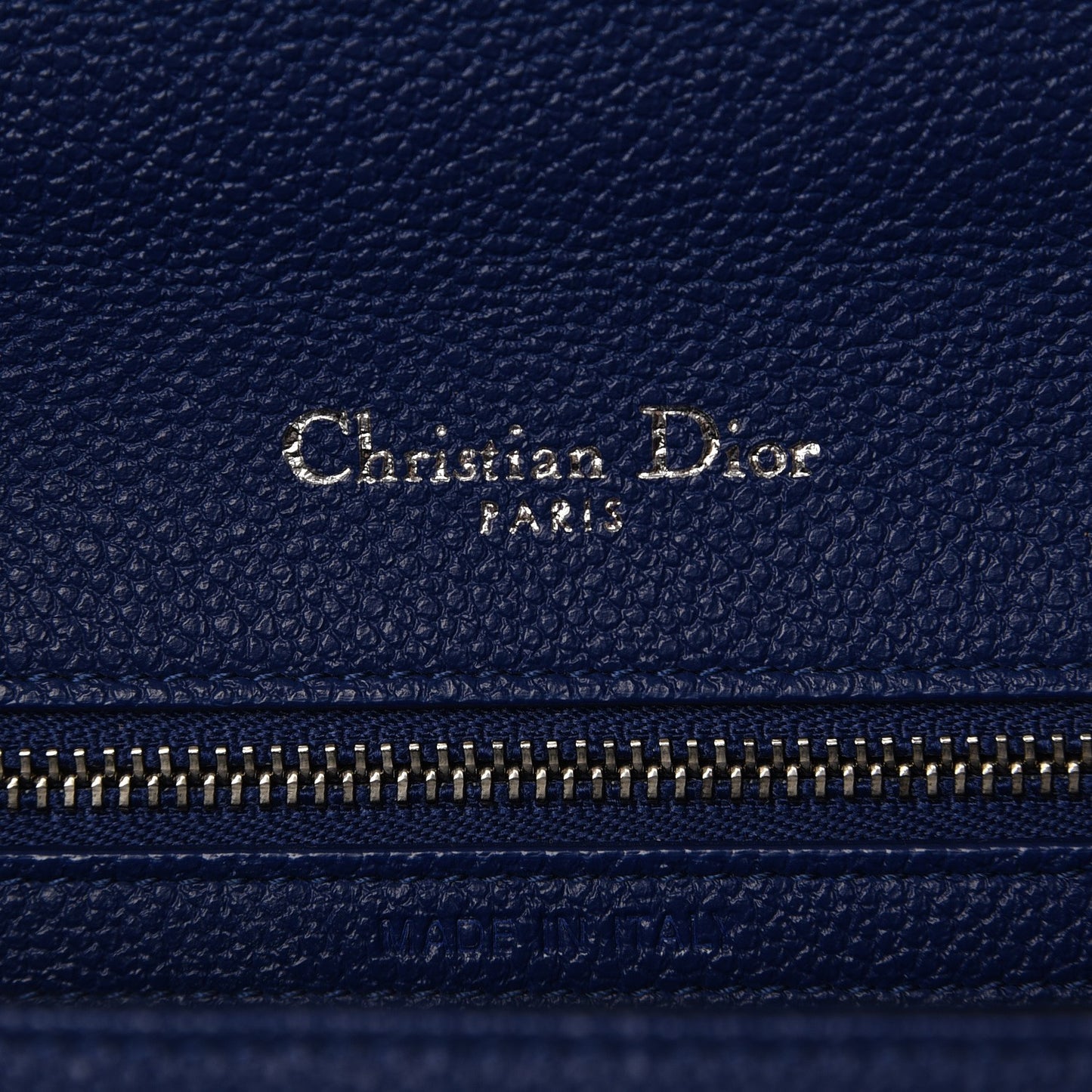 Grained Calfskin Medium Diorama Flap Bag Bleu De Minuit