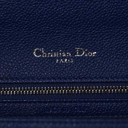 Christian Dior Grained Calfskin Medium Diorama Flap Bag Bleu De Minuit 6 of 7