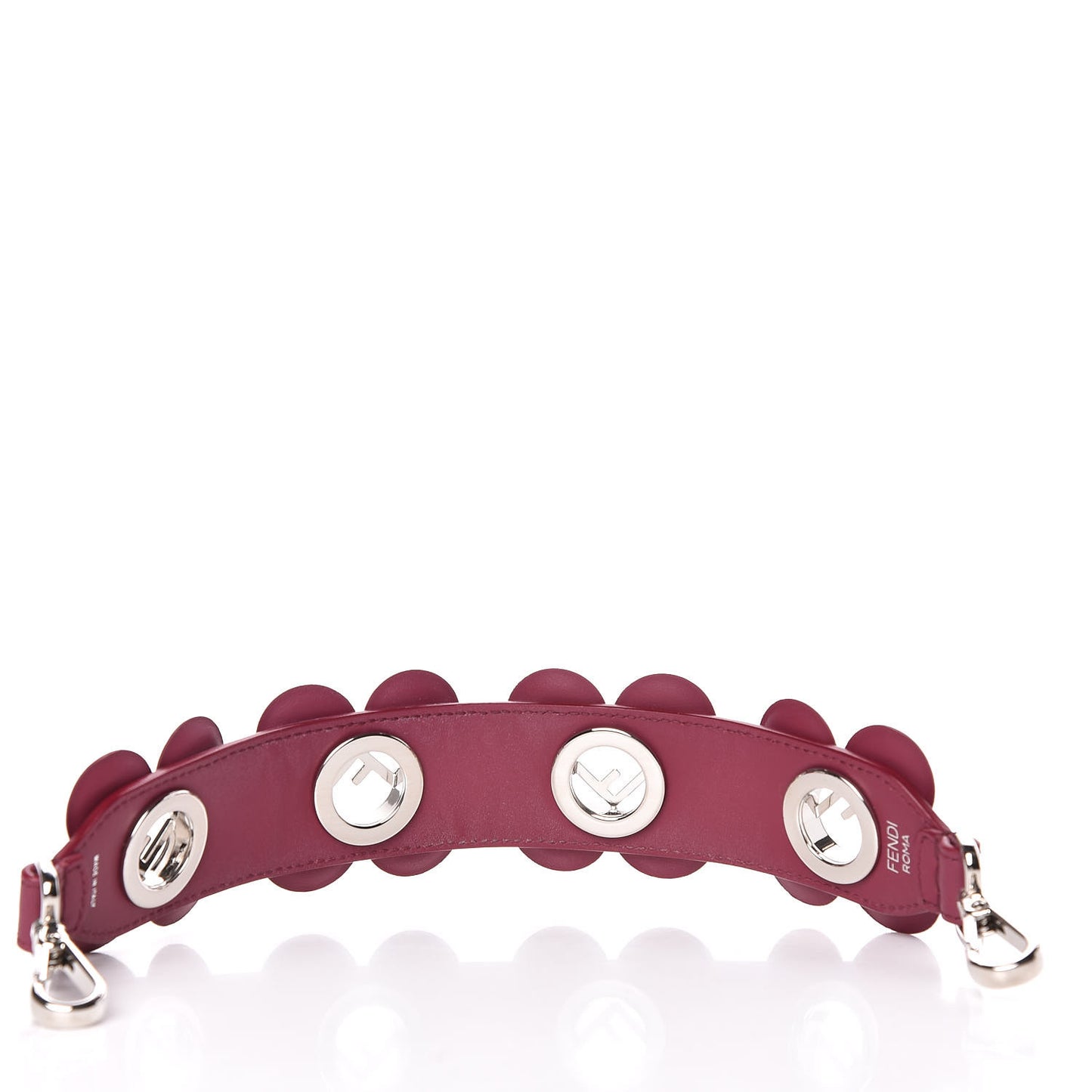 Vitello Century Opaco F is Fendi Floral Mini Strap You Black Cherry