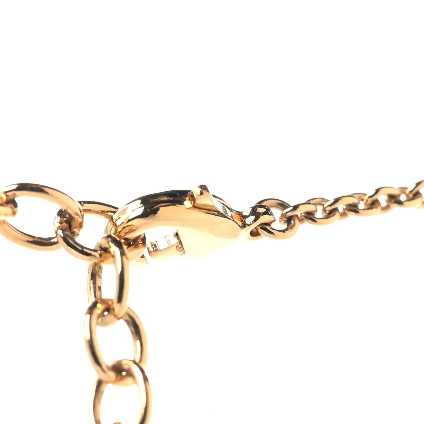 Metal Crystal LV Iconic Necklace Gold