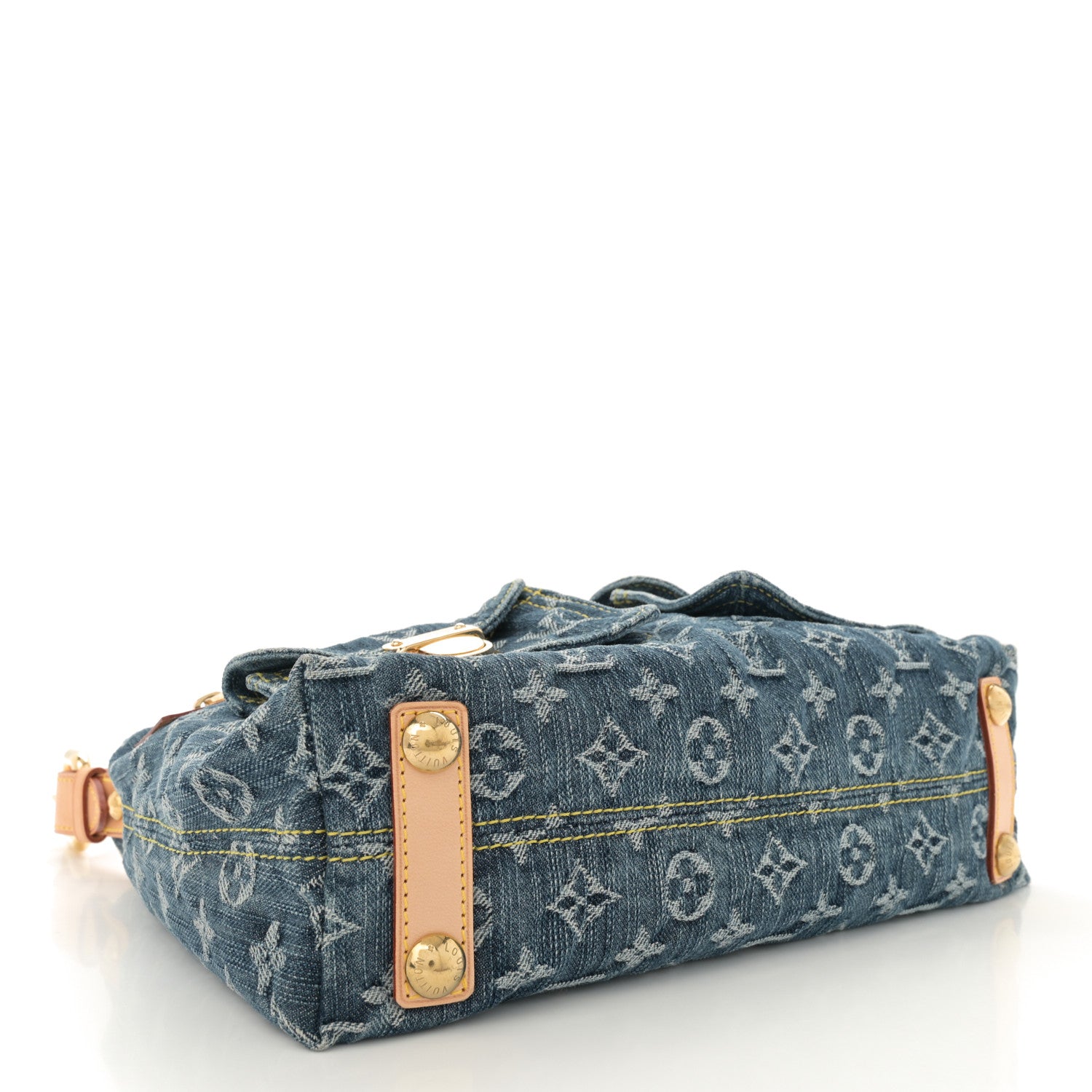 Louis Vuitton Monogram Denim Baggy PM Blue 4 of 12