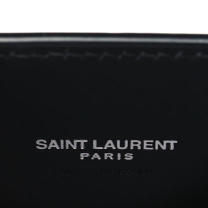 Saint Laurent Calfskin Crocodile Embossed Nano Sac De Jour Black 6 of 9