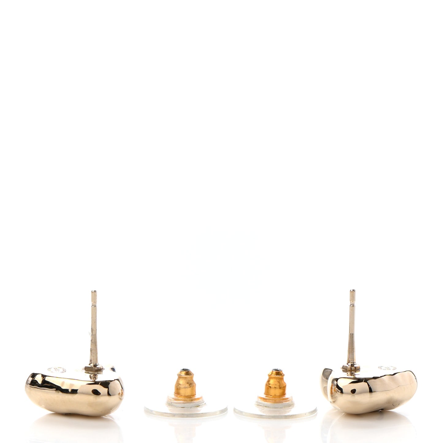 CC Heart Earrings Gold