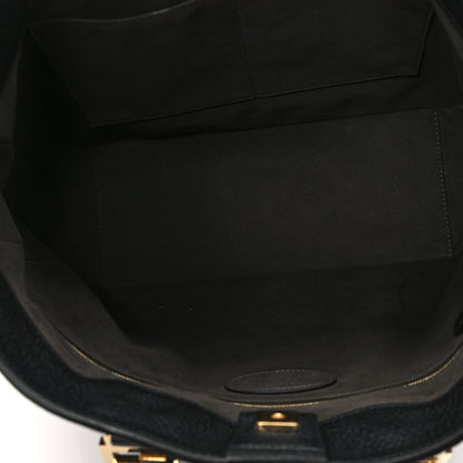 Fendi Cuoio Romano Selleria Medium FF Tote Black 5 of 9