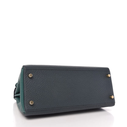 Hermes Togo Horseshoe Kelly Retourne 28 Vert Cypress Malachite 4 of 12