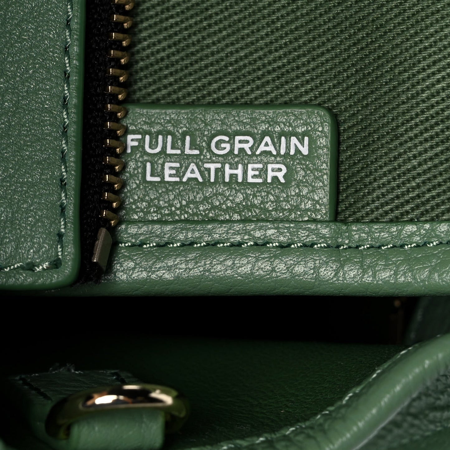 Grained Calfskin Small The Tote Bag Aspen Green
