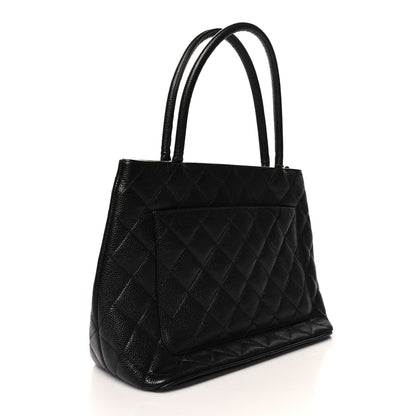 Chanel Caviar Quilted Medallion Tote Black 3 of 10