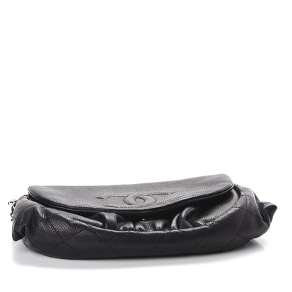 Chanel Caviar Half Moon Wallet On Chain WOC Black 3 of 10