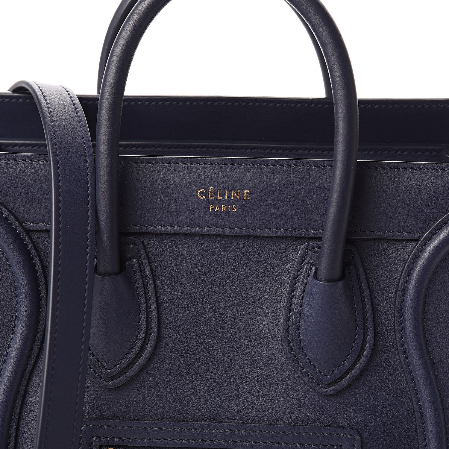 Celine Smooth Calfskin Nano Luggage Ink 10 of 10