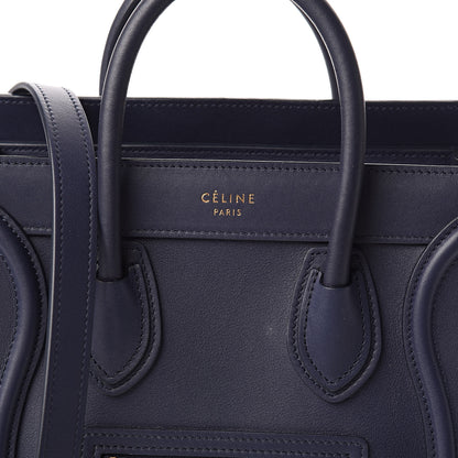 Celine Smooth Calfskin Nano Luggage Ink 10 of 10