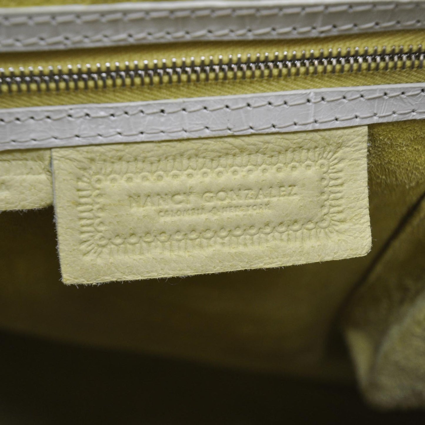 Crocodile Tote White