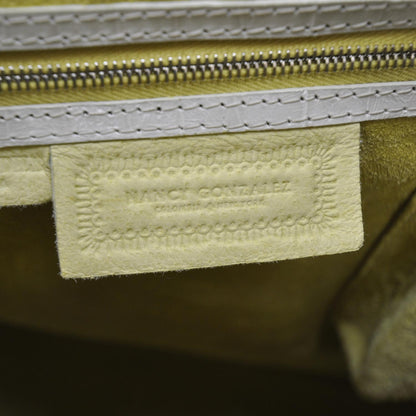 Nancy Gonzalez Crocodile Tote White 7 of 8