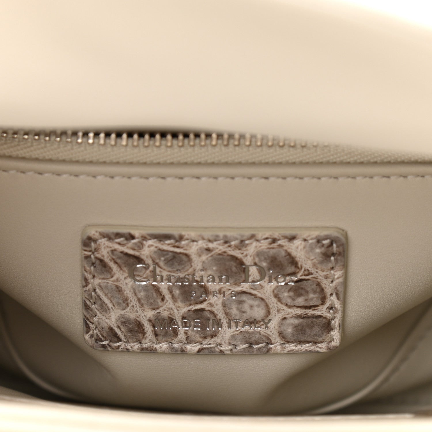Christian Dior Niloticus Crocodile Himalaya Mini Lady Dior White 5 of 10