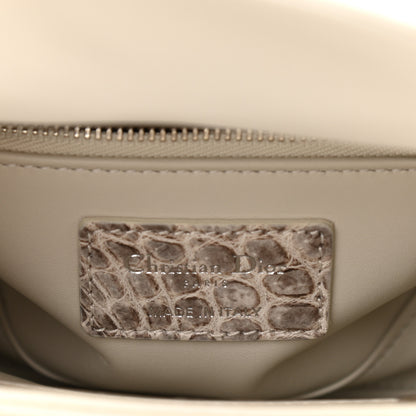 Christian Dior Niloticus Crocodile Himalaya Mini Lady Dior White 5 of 10