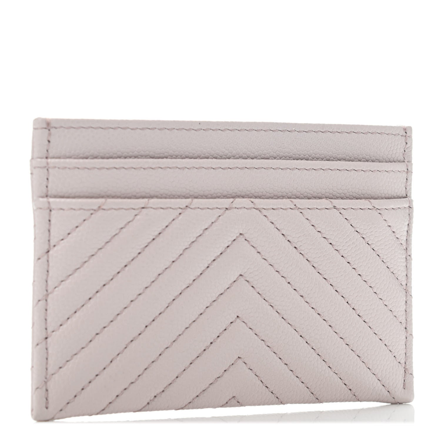 Chanel Caviar Quilted Chevron Boy Card Holder Light Purple 2 of 4
