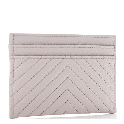 Chanel Caviar Quilted Chevron Boy Card Holder Light Purple 2 of 4