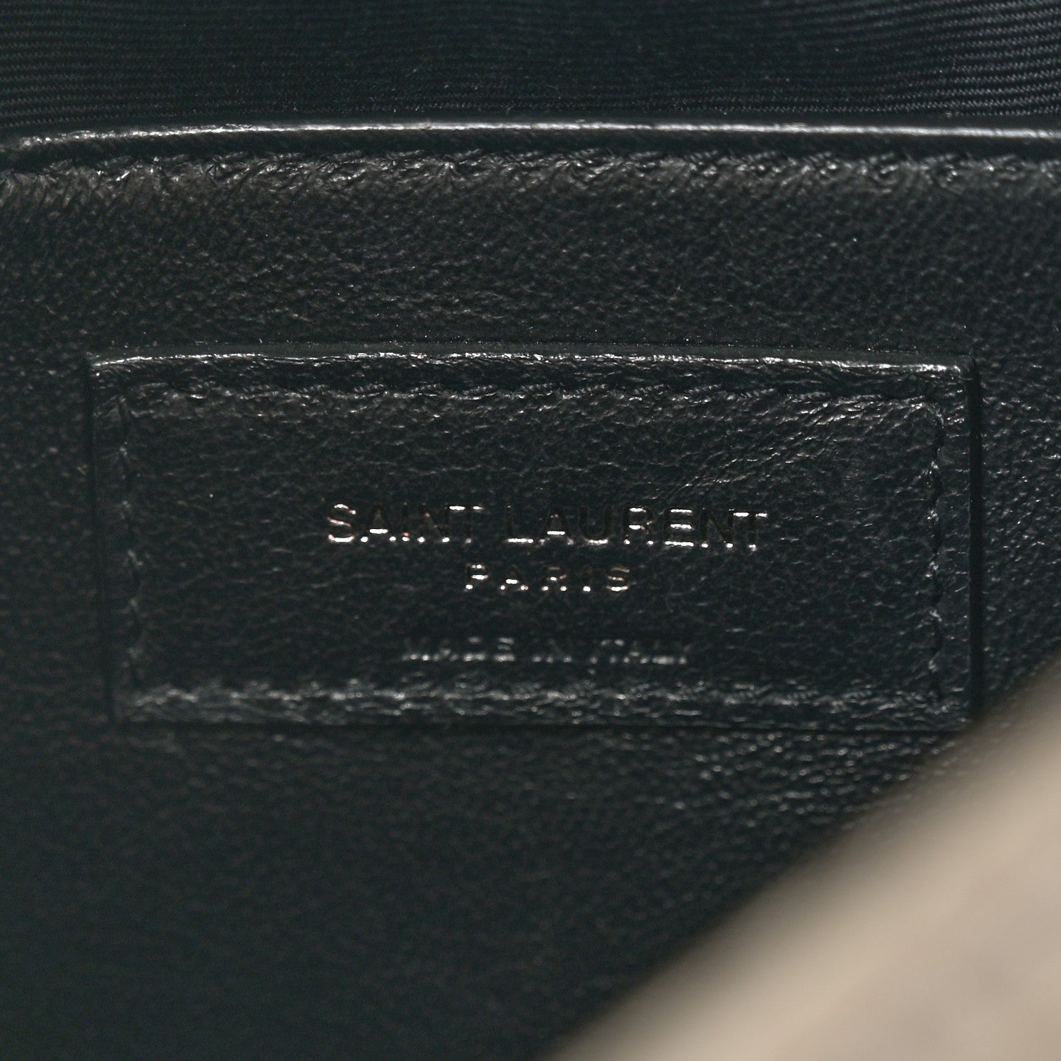 Saint Laurent Crinkled Calfskin Matelasse Monogram Baby Niki Chain Satchel Grey Kaki 6 of 10
