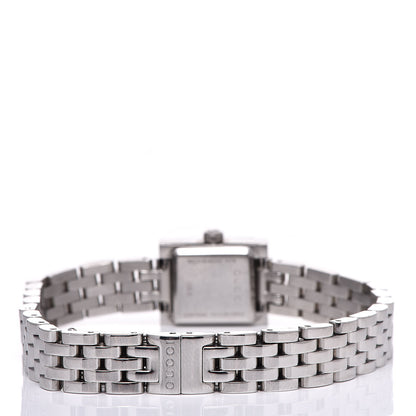 Gucci Stainless Steel Diamond 14mm G- Frame Square Quartz Watch Black 4 of 11