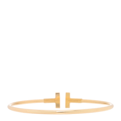 Tiffany 18K Yellow Gold T Wire Bracelet 2 of 4