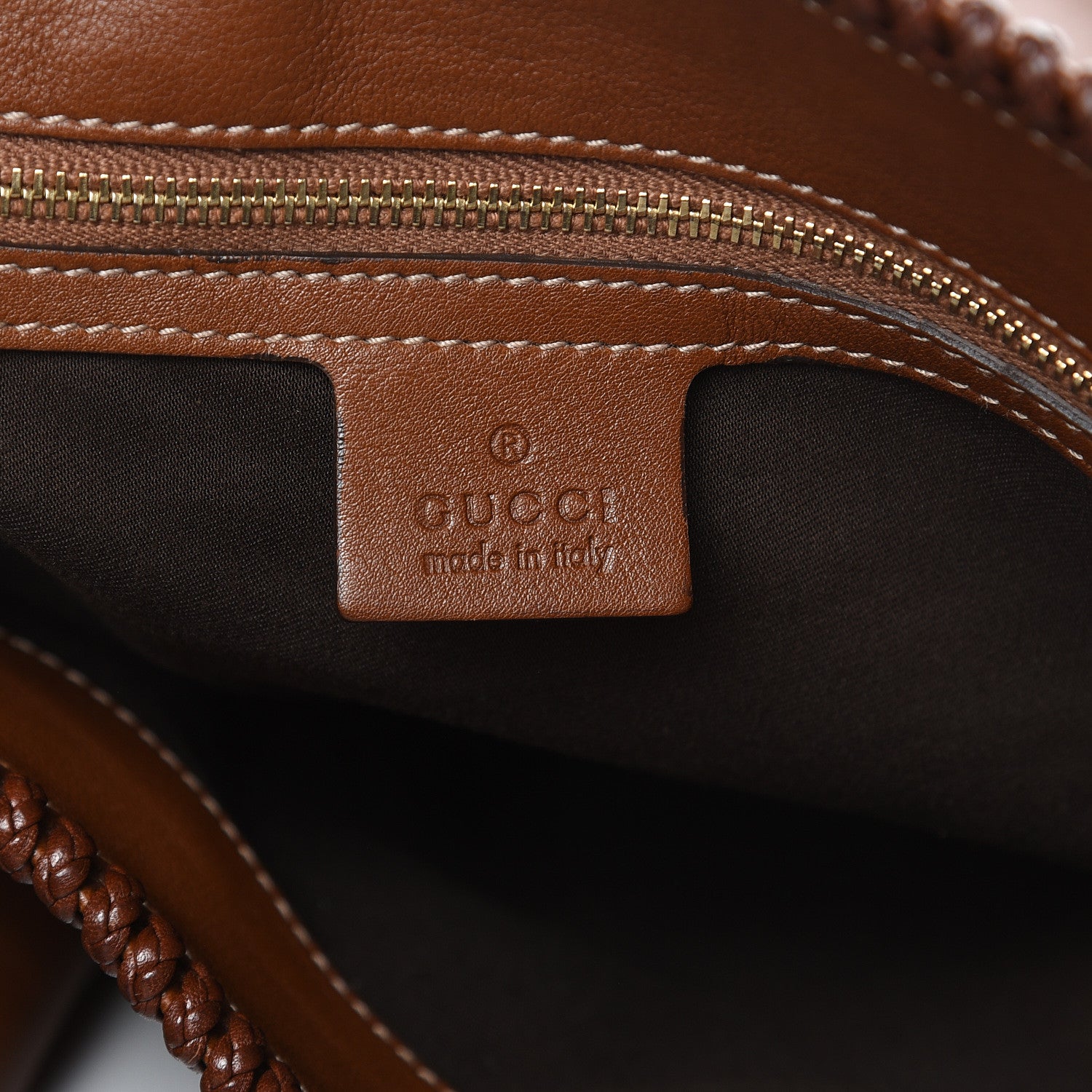 Gucci Calfskin Large Horsebit Chain Hobo Brown 6 of 11
