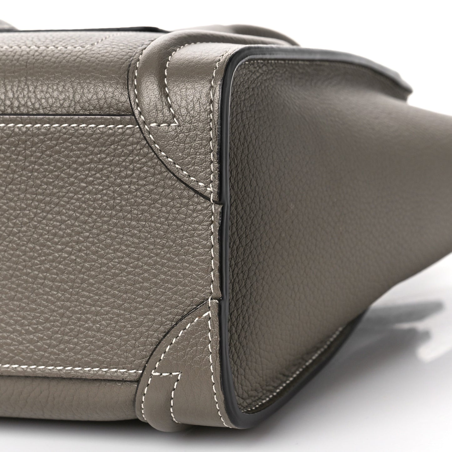 Drummed Calfskin Nano Luggage Souris