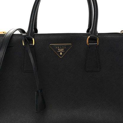 Prada Saffiano Medium Galleria Double Zip Tote Black 7 of 10