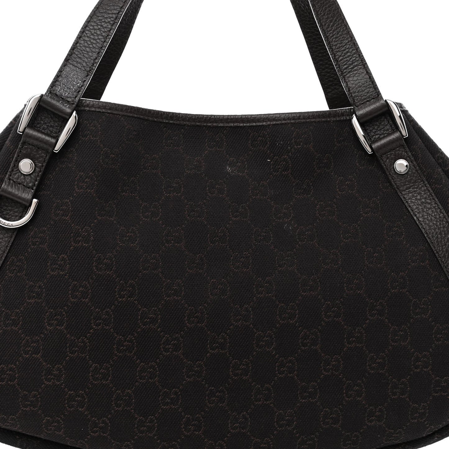 Monogram Medium Abbey Shoulder Bag Chocolate