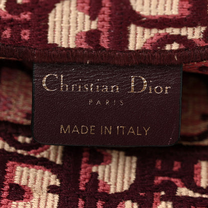 Christian Dior Oblique Large Book Tote Burgundy Multicolor 6 of 10