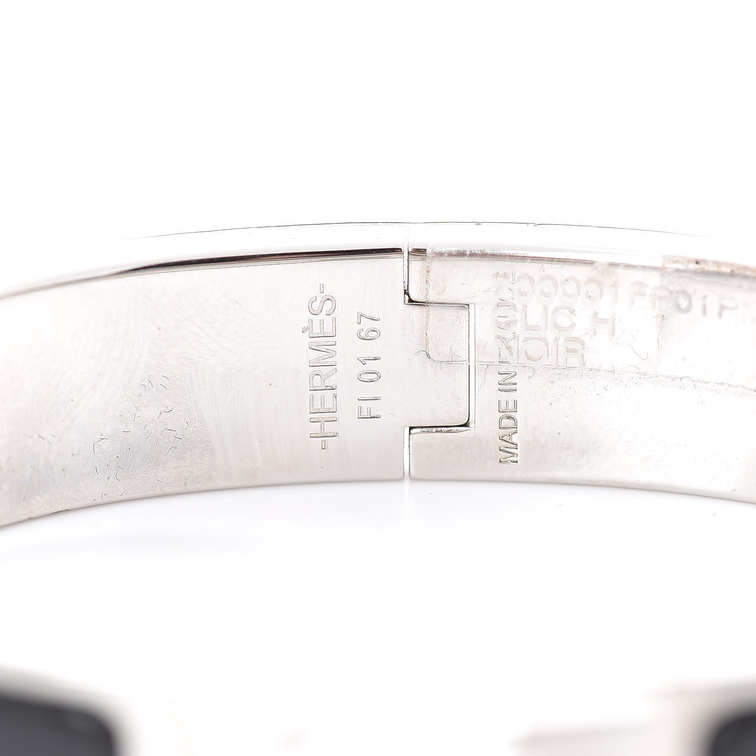 Hermes Enamel Narrow Clic Clac H Bracelet PM Black 3 of 5