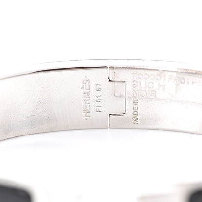 Hermes Enamel Narrow Clic Clac H Bracelet PM Black 3 of 5