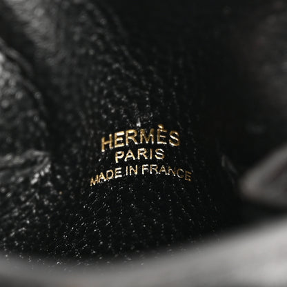 Hermes Tadelakt Mini Kelly Twilly Bag Charm Black 4 of 6