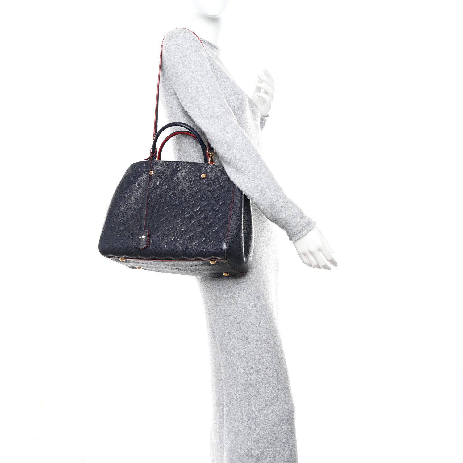 Louis Vuitton Empreinte Montaigne GM Marine Rouge 3 of 11