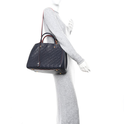 Louis Vuitton Empreinte Montaigne GM Marine Rouge 3 of 11