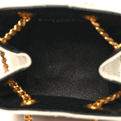 Saint Laurent Lambskin Quilted Baby Bucket Bag Crema Soft 5 of 10