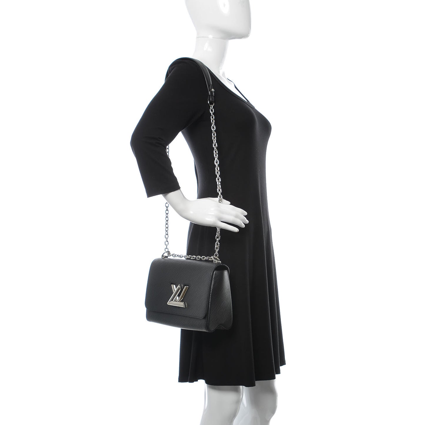 Epi Twist Shoulder Bag MM Black