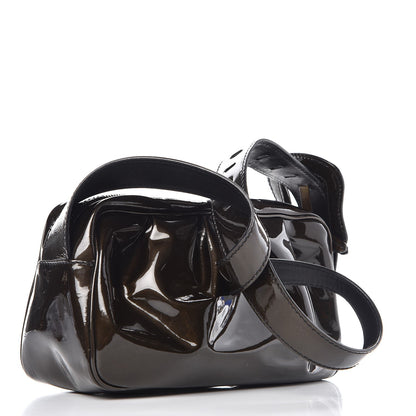 Fendi Patent Small Camera B Shoulder Bag Bronze 3 of 10