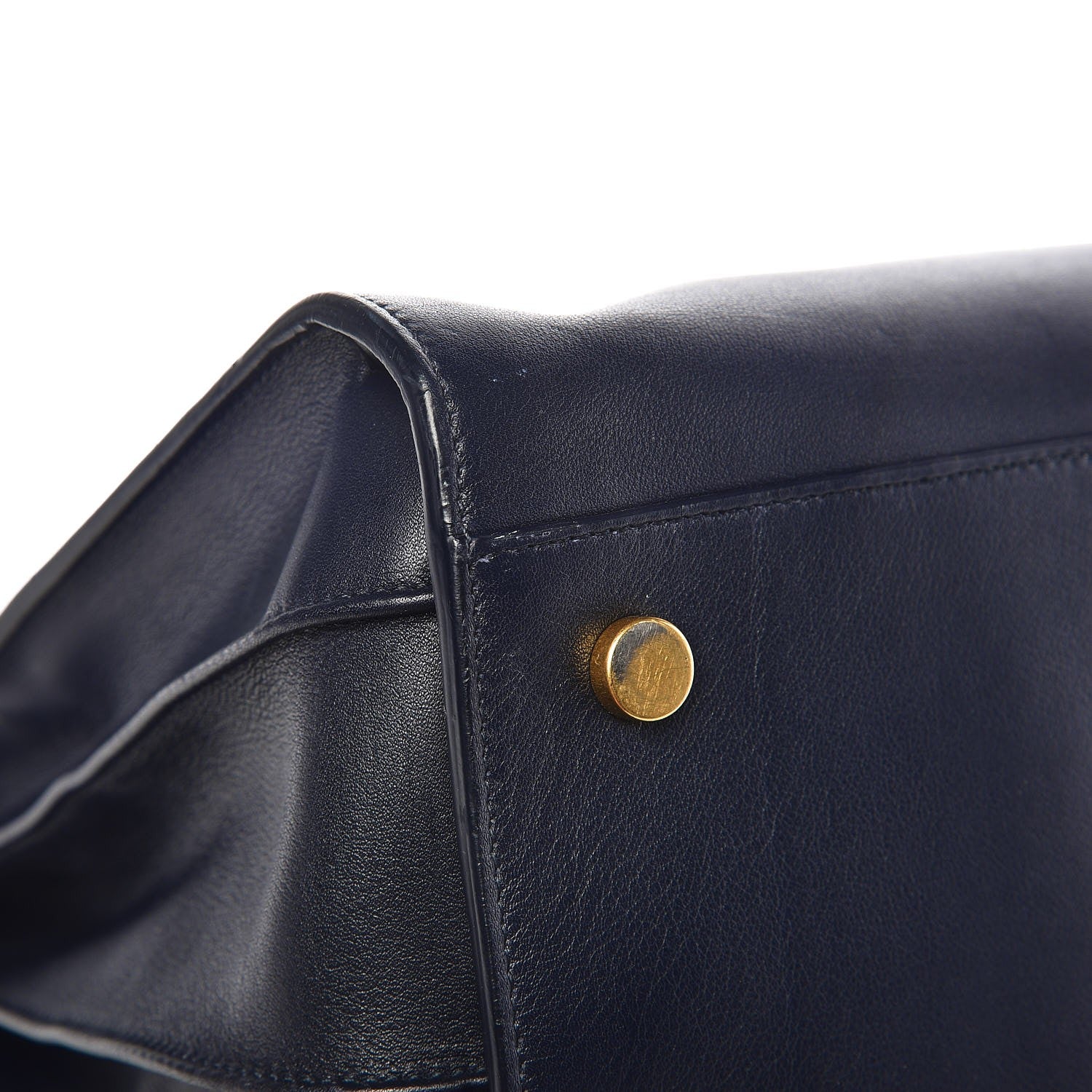 Saint Laurent Calfskin Large Sac De Jour Carryall Navy Blue 10 of 14