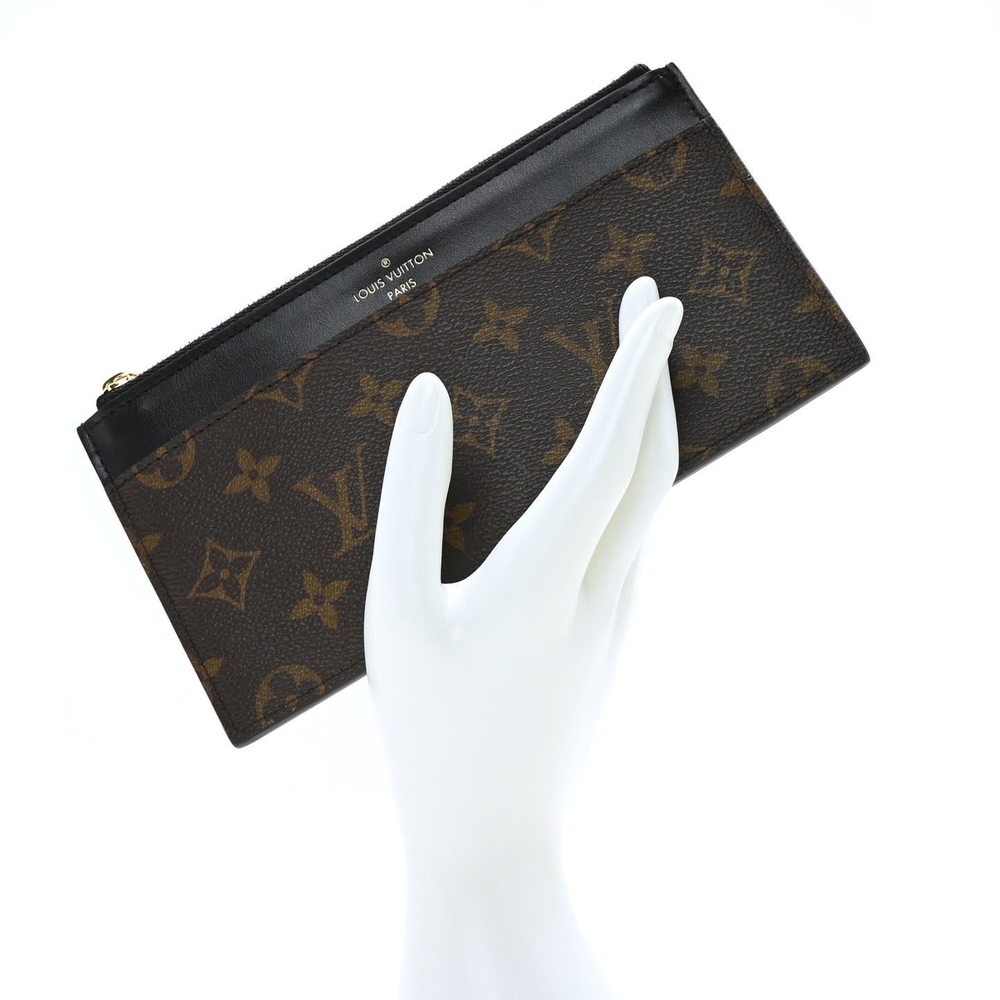 Monogram Slim Purse Black