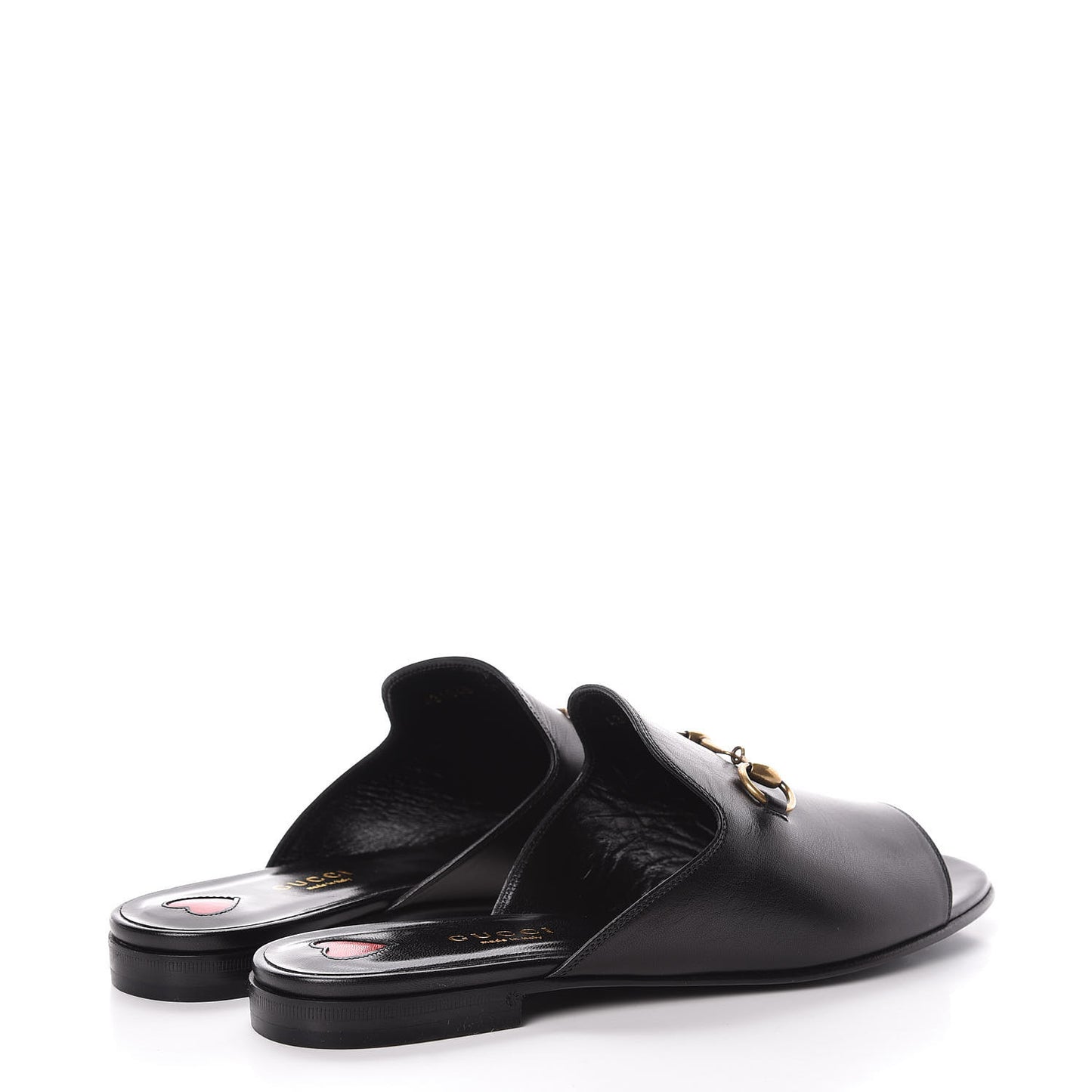 Malaga Kid Horsebit Slide Sandals 37 Black