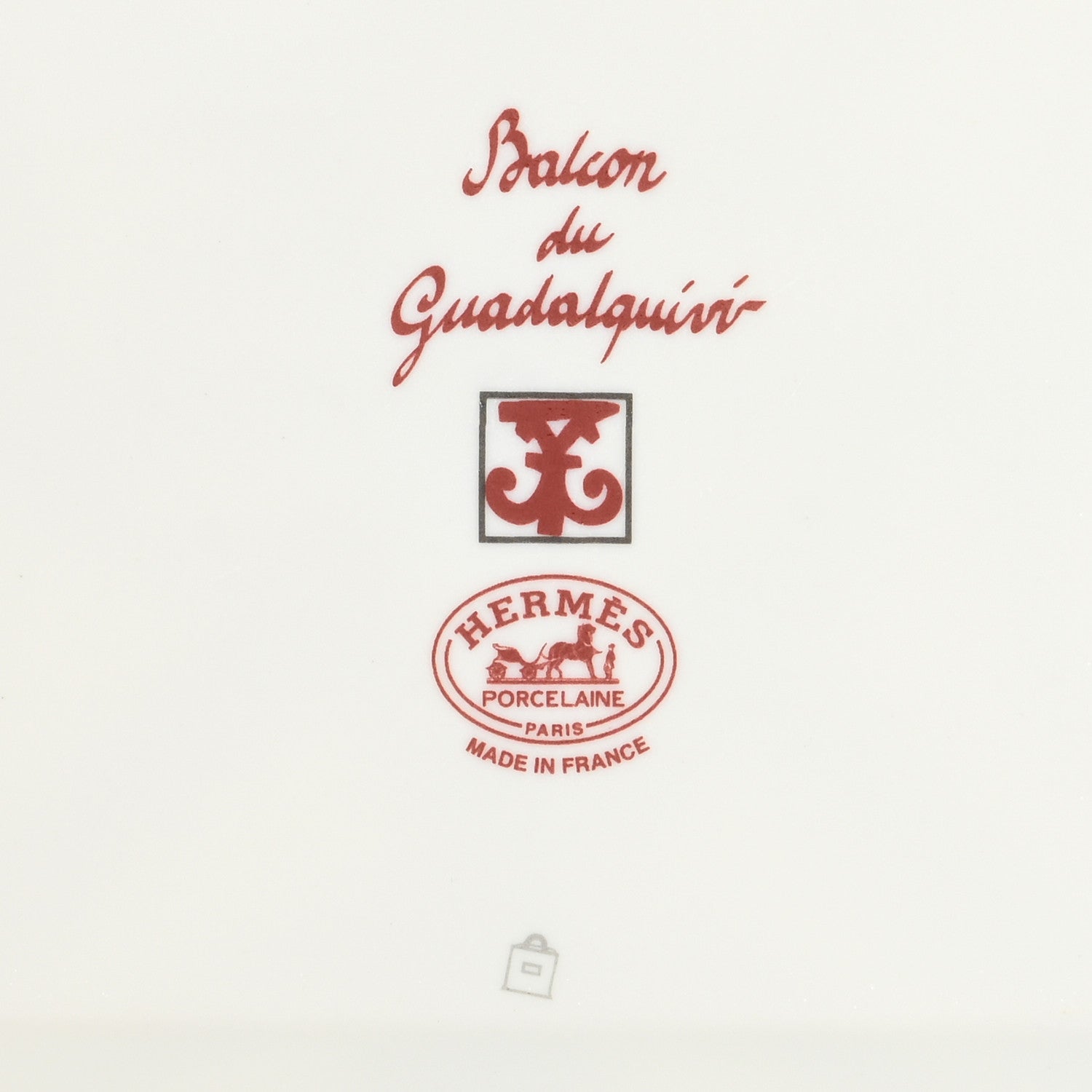 Hermes Porcelain Balcon du Guadalquivir Square Plate 6 of 8