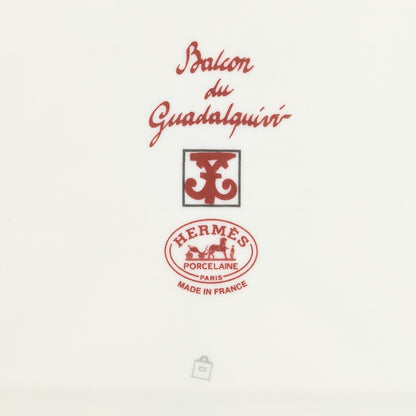 Hermes Porcelain Balcon du Guadalquivir Square Plate 6 of 8