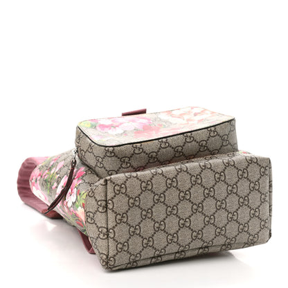 Gucci GG Supreme Monogram Blooms Small Single Buckle Backpack Beige Multicolor Dry Rose 4 of 9