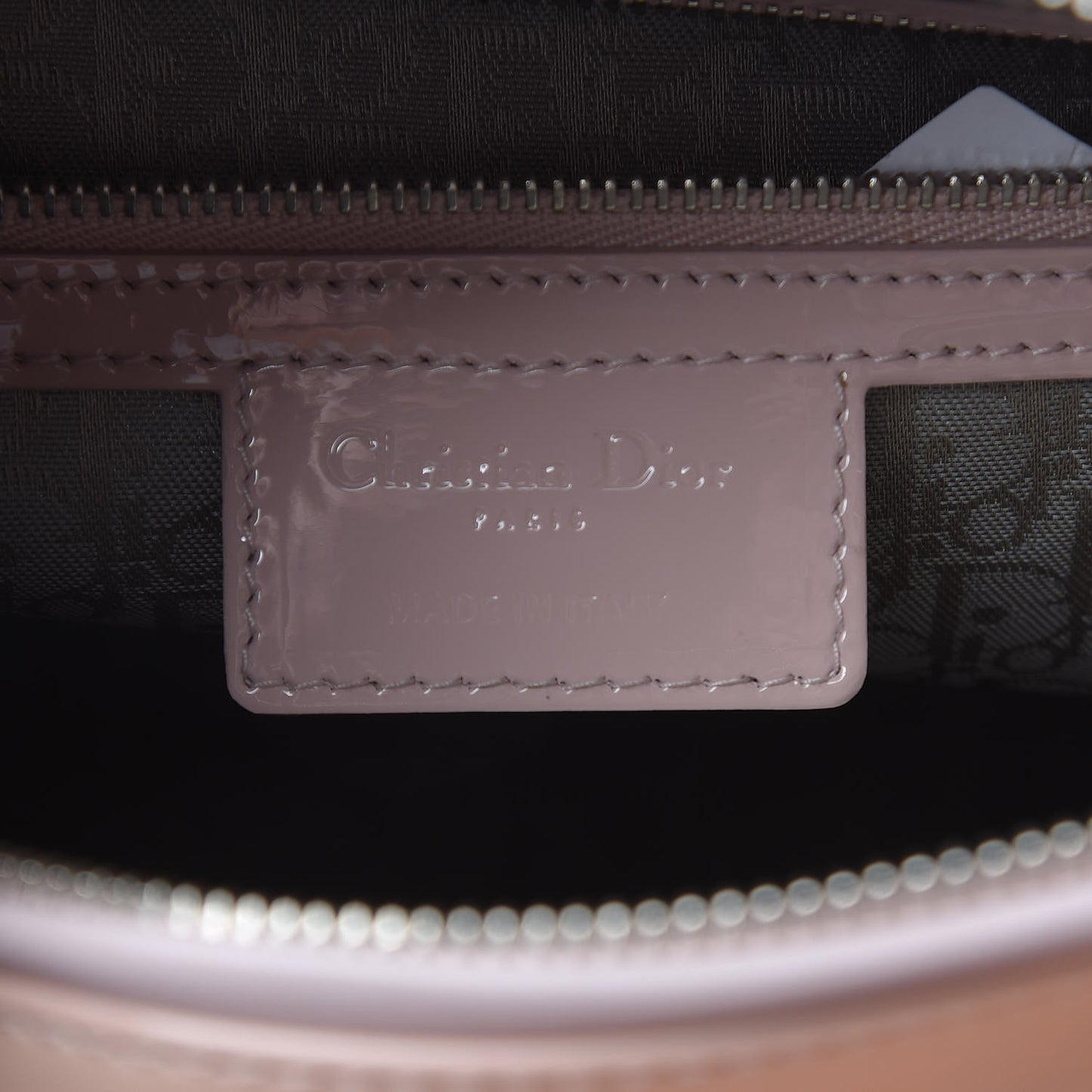 Patent Cannage Large Lady Dior Light Pink